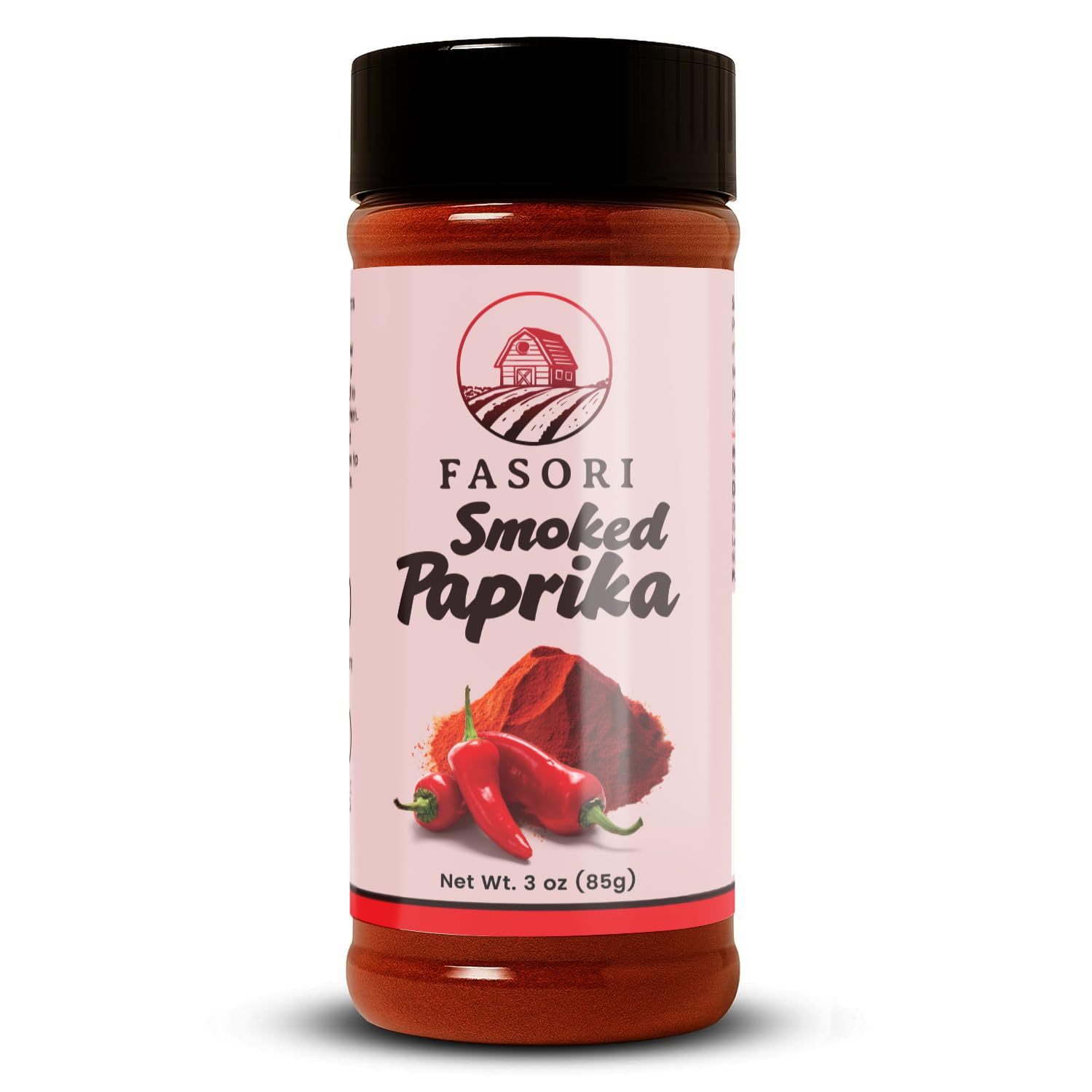 Fasori Smoked Paprika Powder 3 oz (85 g) – Oak Wood Smoked Paprika Spice, Bold Smoky Flavor, Perfect for Cooking, BBQ & Grilling